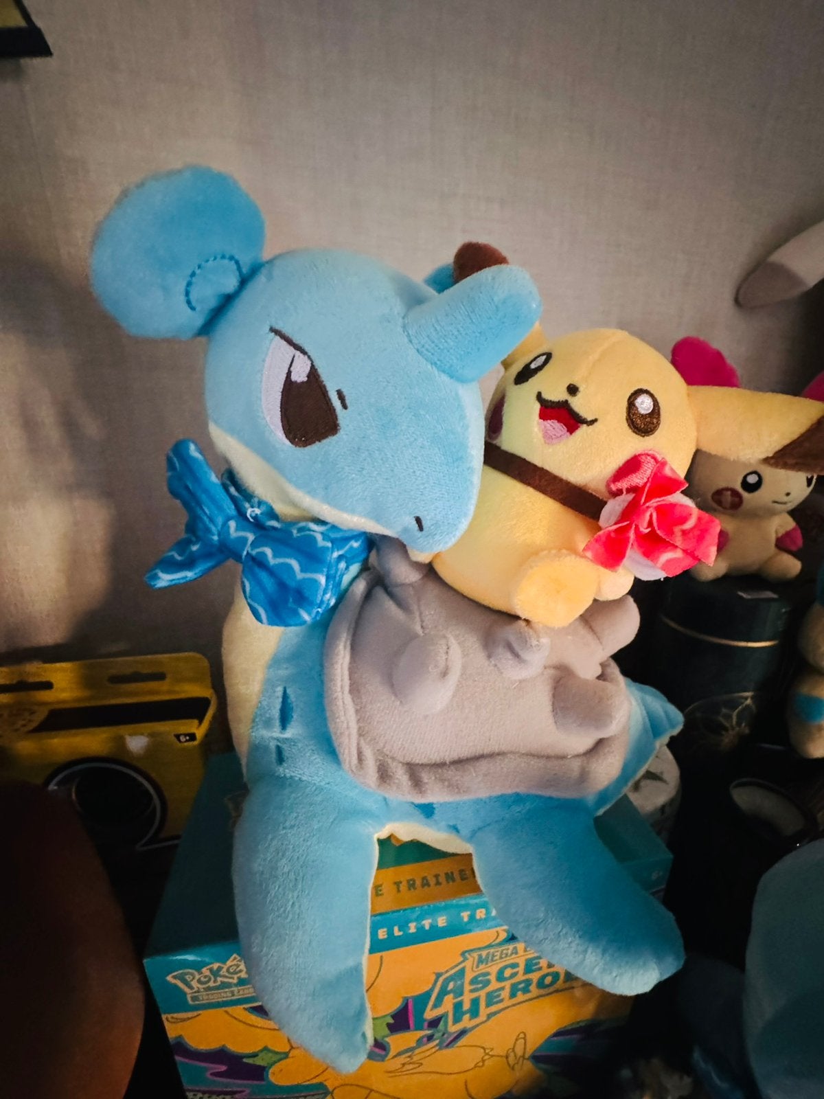 Pokemon pikachu lapras knuffel, Hobby en Vrije tijd, Ophalen of Verzenden, Zo goed als nieuw