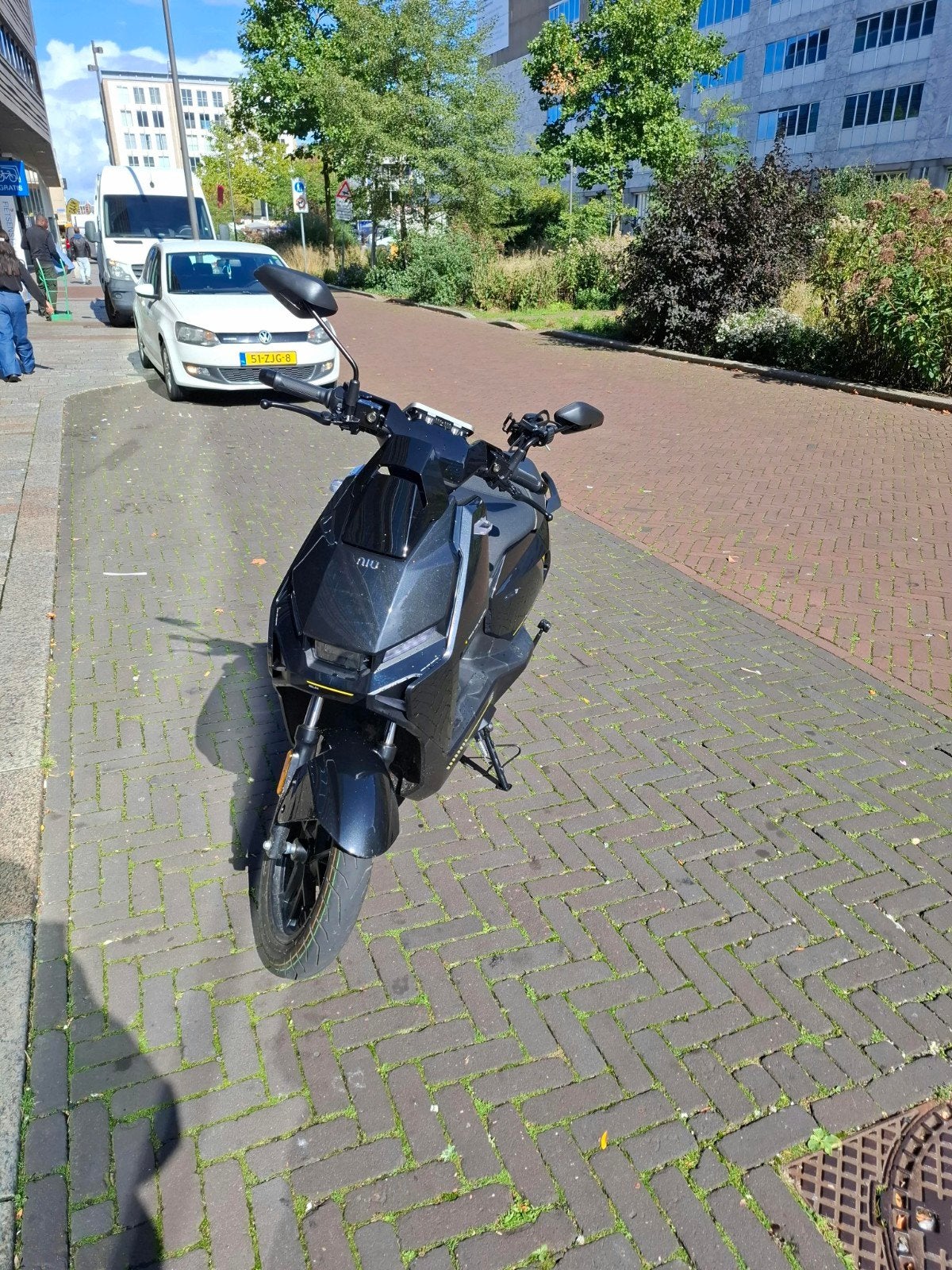 NIU FQIX 150 2 Accus! Glanszwart (1700 km), Ophalen, Maximaal 45 km/u, Zo goed als nieuw, NIU