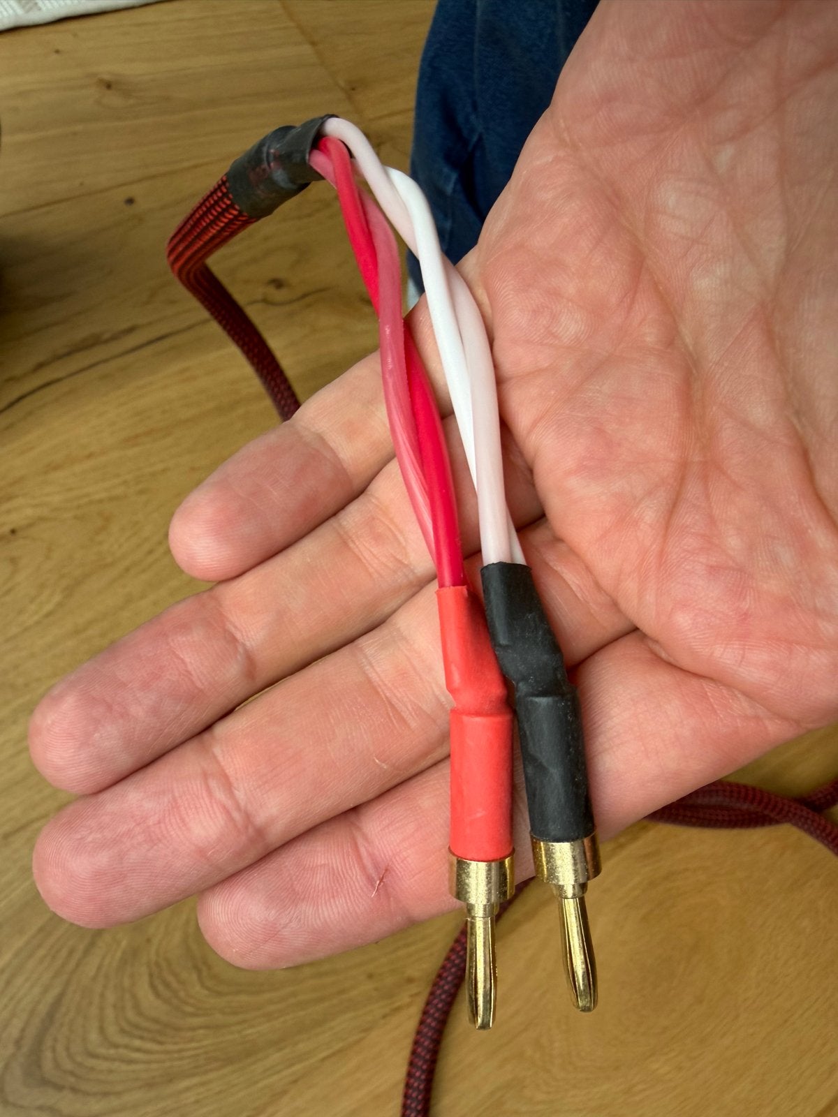 Dynavox luidsprekerkabels 2 x 2 meter, Ophalen of Verzenden, Gebruikt, 2 tot 5 meter, Luidsprekerkabel