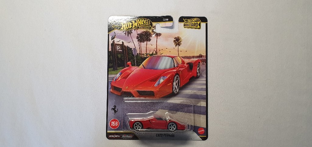 Hot Wheels Premium Enzo Ferrari rood, Hobby en Vrije tijd, Ophalen of Verzenden, Nieuw, Auto