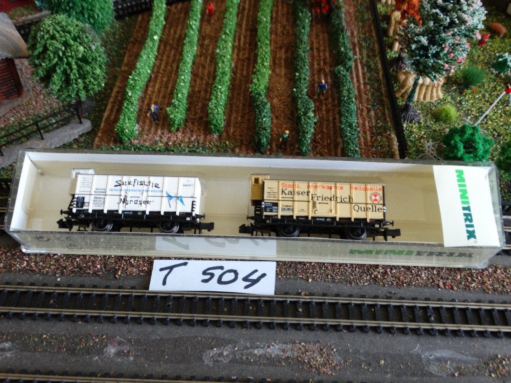 N-Spoor: MINITRIX, adv T504: set 13483, Koelwagons., Gelijkstroom of Wisselstroom, Trix, Ophalen of Verzenden, Nieuw