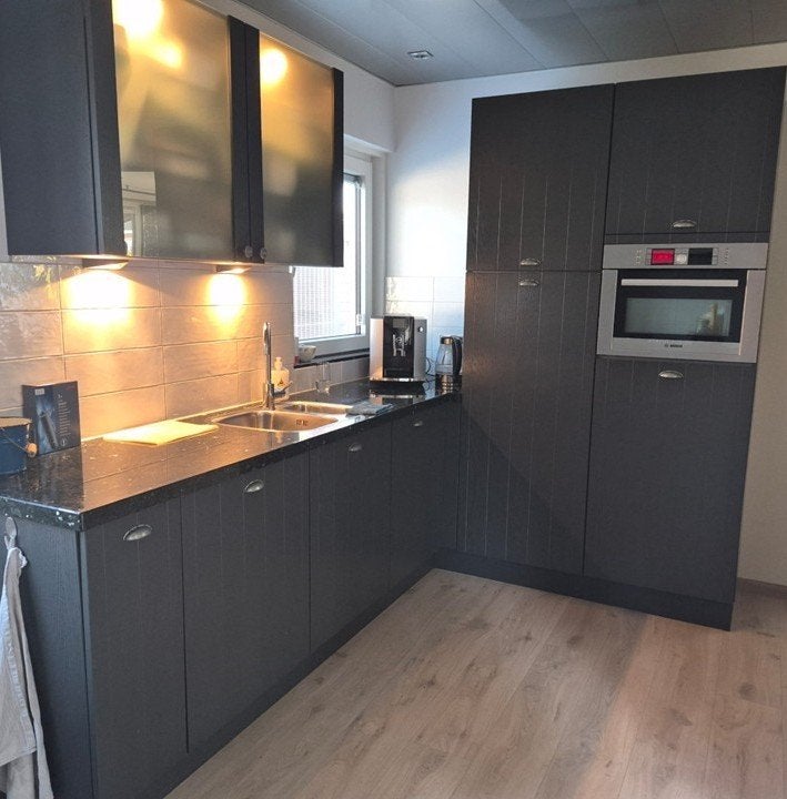 Luxe complete keuken met natuurstenen blad (zelf demonteren), Ophalen, Gebruikt, Overige kleuren, Overige typen