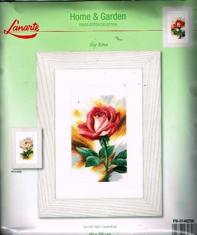 Cado KOOPJE lanarte borduurpakket SHY ROSE  148258, Ophalen of Verzenden, Nieuw, Handborduren, Borduurpakket