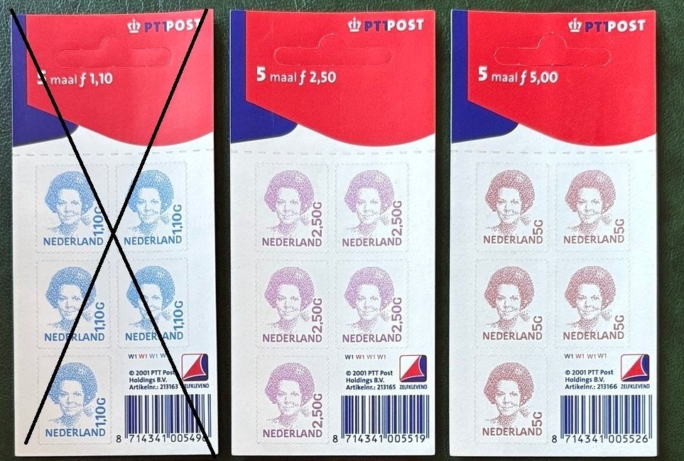 OPRUIMING velletje Koningin Beatrix 1499b of 1501b  #  vanaf, Verzenden, Na 1940, Postfris