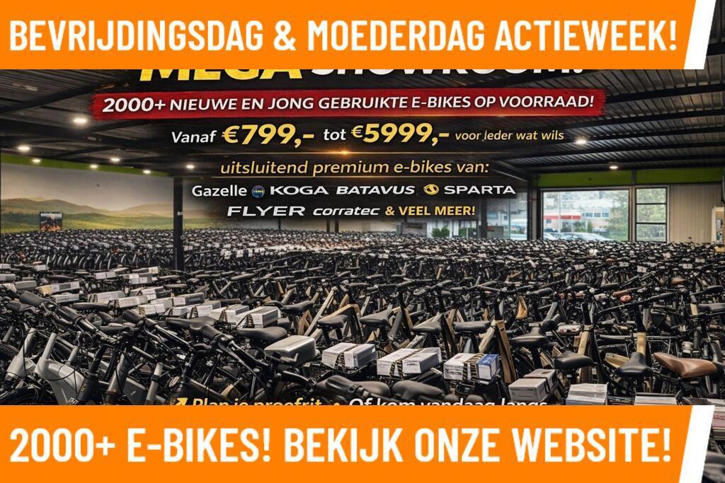 Sparta A-Shine MEGA DEALS Bosch Motor MAGAZIJN OPRUIMING!, Fietsen en Brommers, Elektrische fietsen, Sparta, Zo goed als nieuw