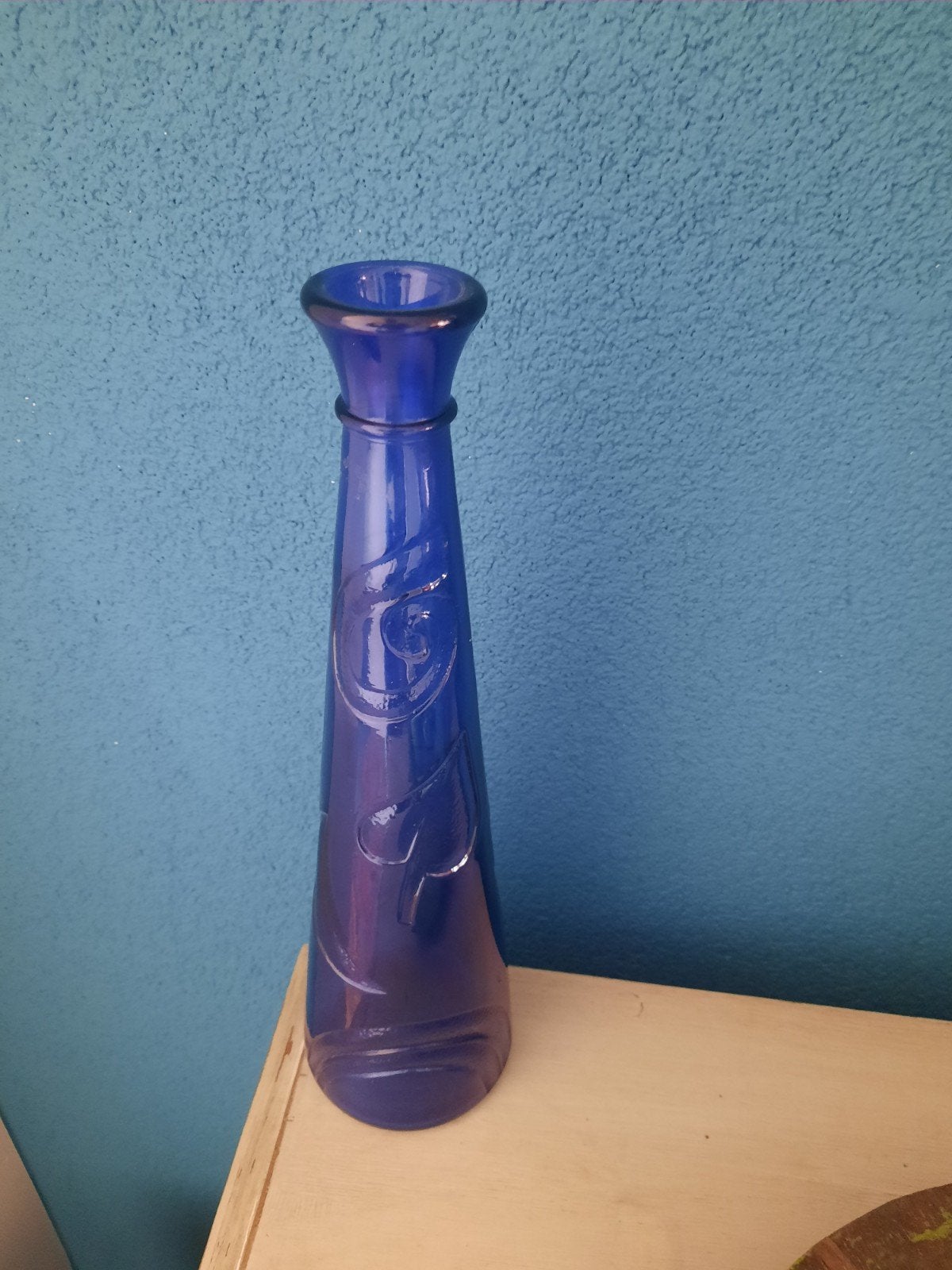 Studio Nova west germany kobaltblauwe vaas 33 cm hoog, Ophalen of Verzenden