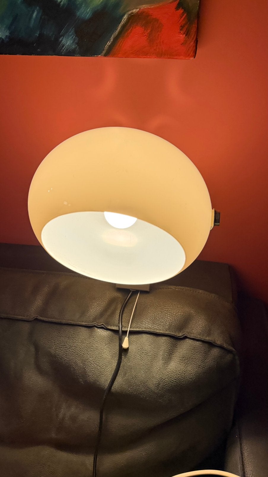 Dijkstra retro vintage wandlamp mushroom lamp, Overige merken, Wandlamp, Kunststof, Beige