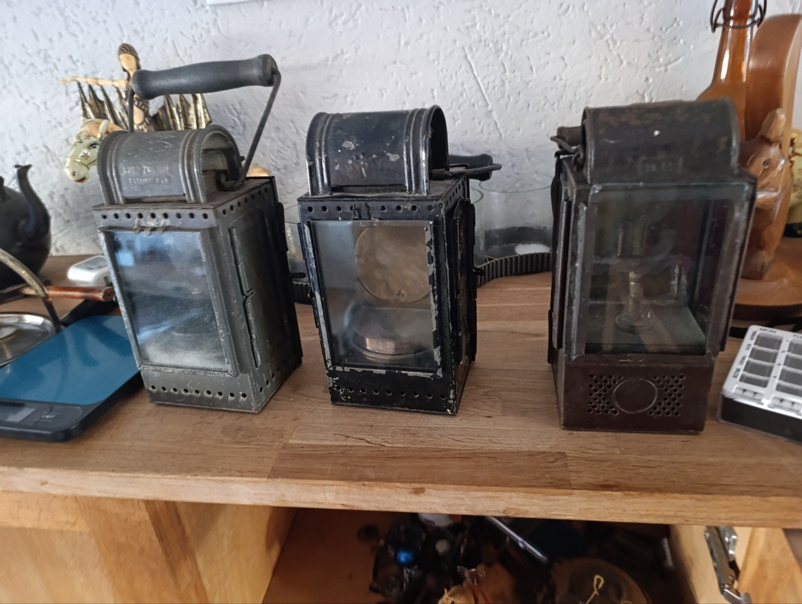 3 Duitse carbidlampen, waaronder 2 met adelaar en hakenkruis, Ophalen of Verzenden