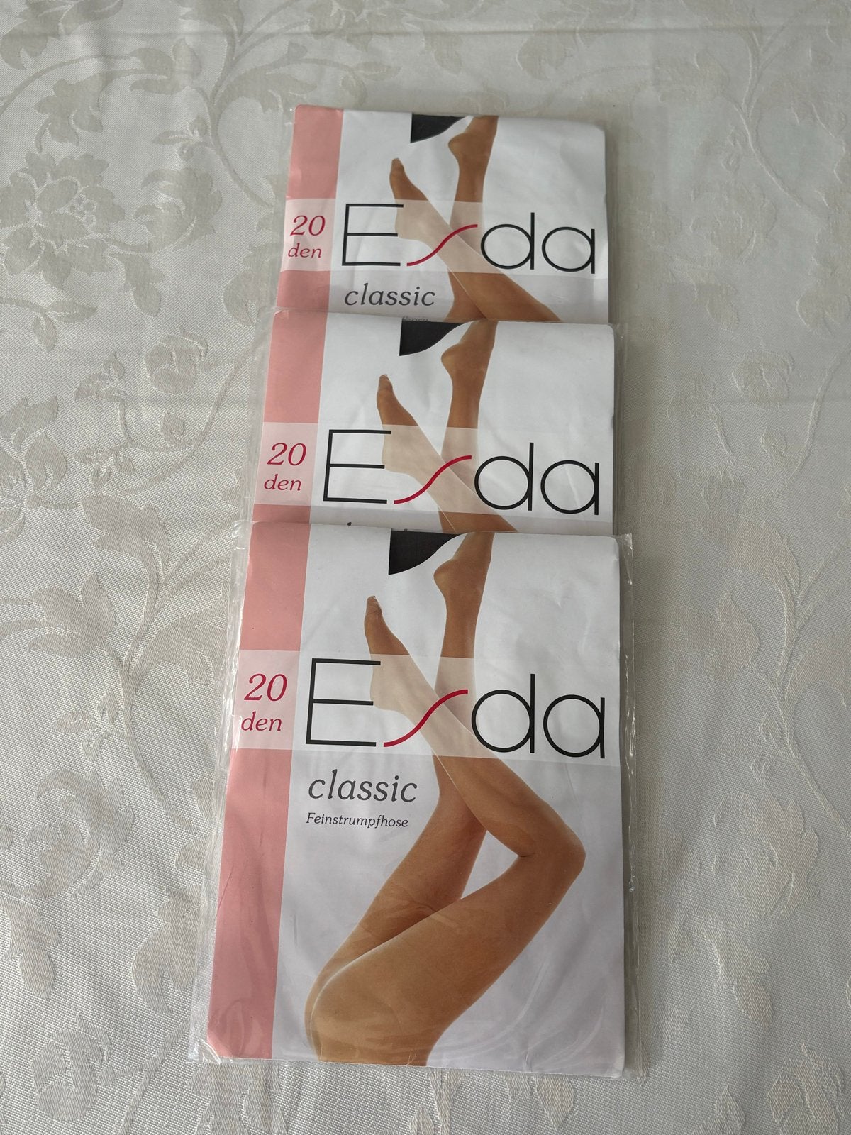 3x Esda Classic Panty 20 den Zwart Maat 48/50 (XL), Maat 48/52 (XL), Zwart, Nieuw, Ophalen of Verzenden