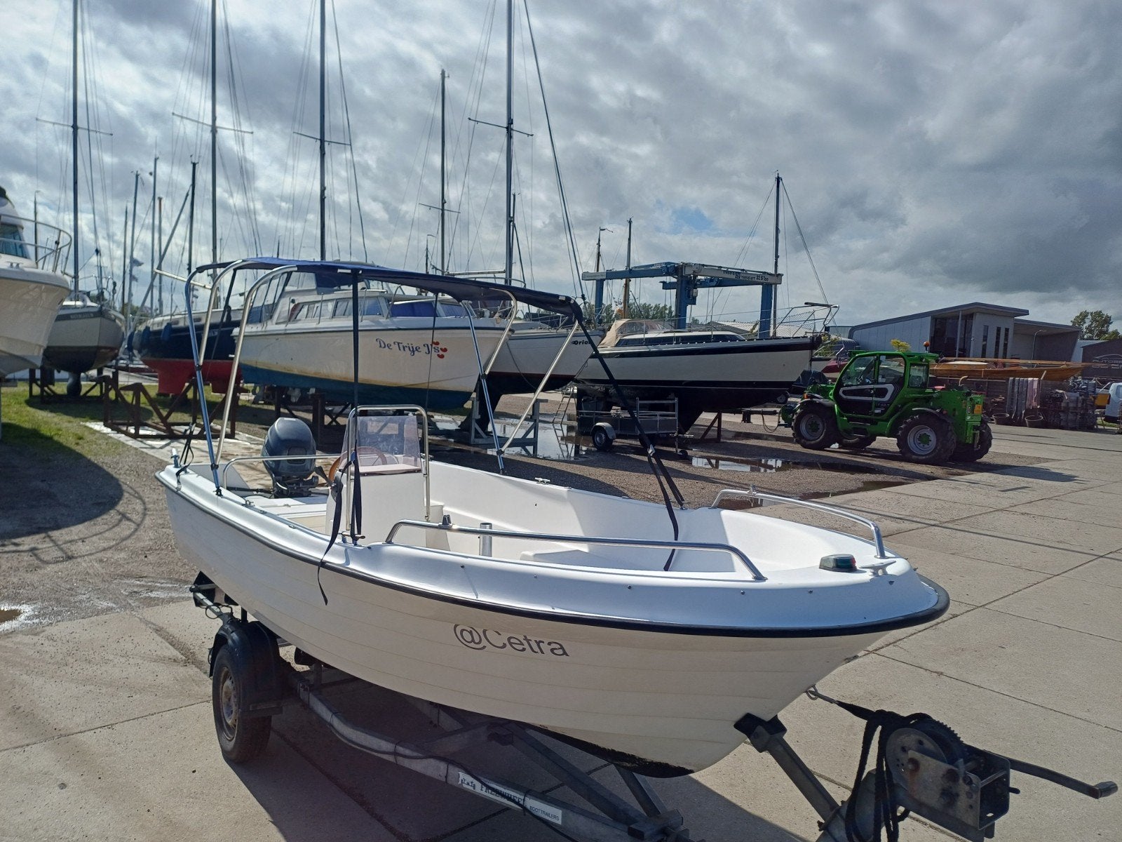 Garda Captain 500 Yamaha 15pk, Watersport en Boten, Overige merken, Gebruikt, Biminitop, Polyester