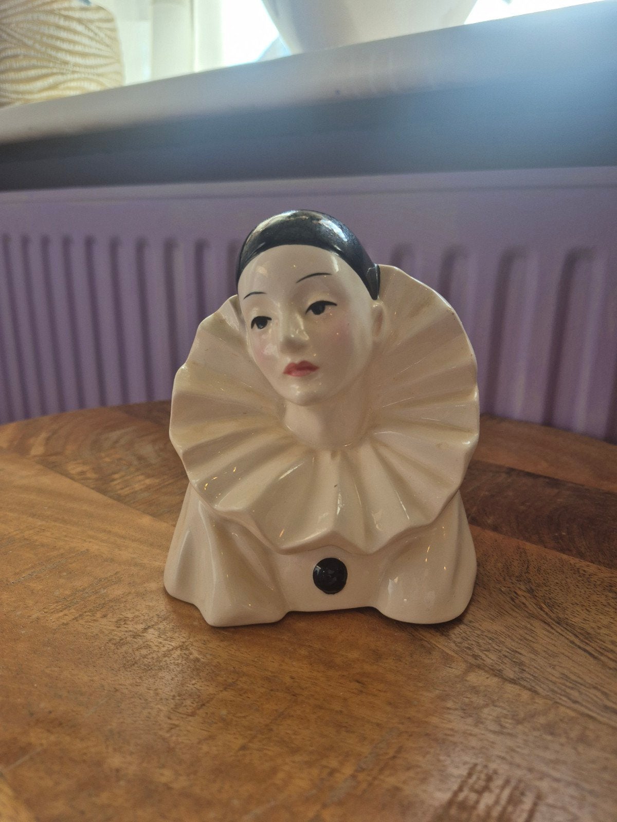 Vintage porseleinen Pierrot beeldje, Antiek en Kunst, Ophalen of Verzenden