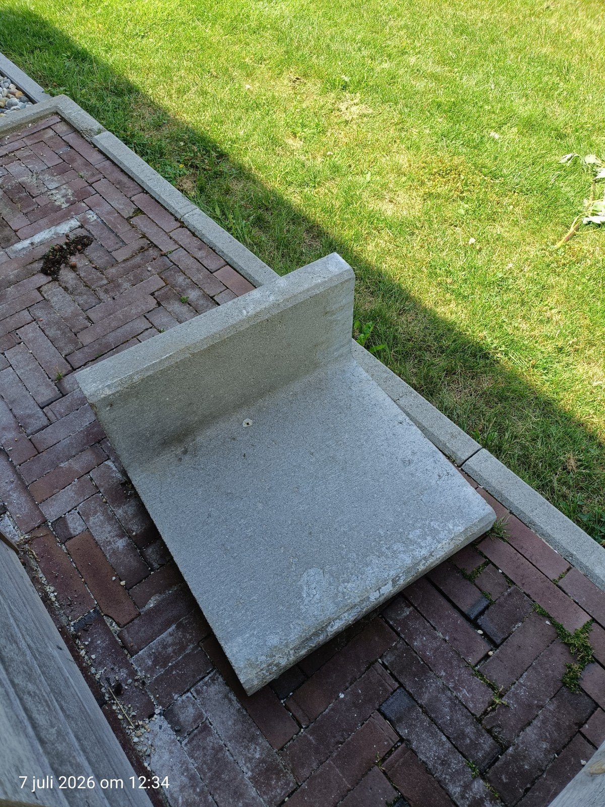 Betonnen L-element voor tuin of terras, Ophalen, Overige materialen, Overige typen, Nieuw