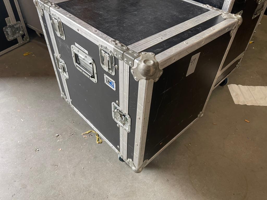 19Inch Flightcase rack 12He Double Doors + Wheels &Patch Pan, Ophalen, Gebruikt, Overige instrumenten, Flightcase