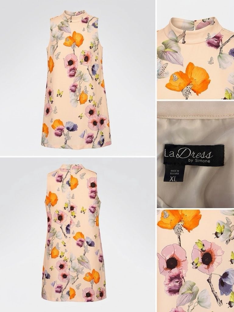 LaDress by Simone Zomerse Bloemenjurk, Meerkleurig, Maat 42/44 (L), Ophalen of Verzenden, Zo goed als nieuw