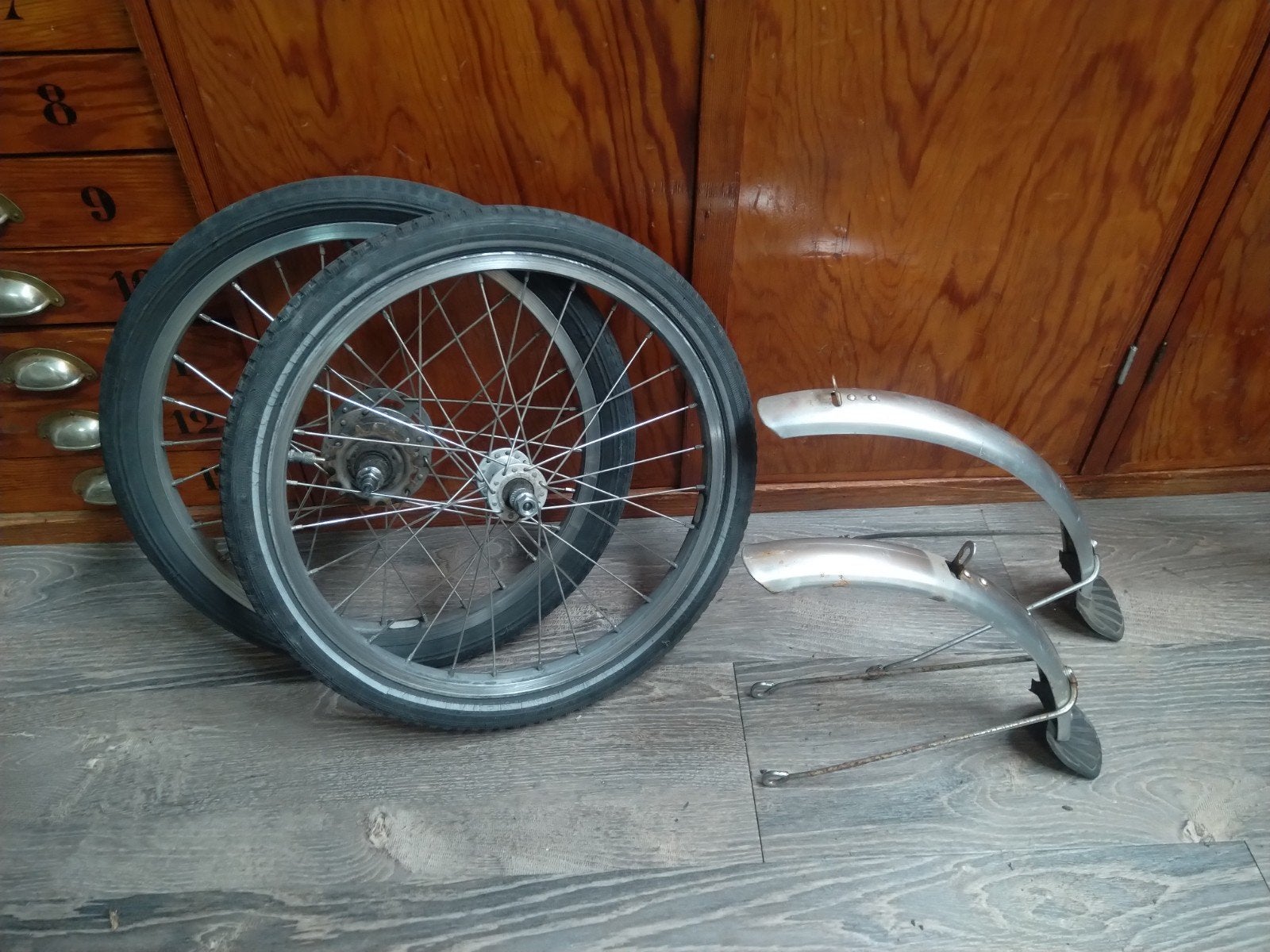 Brompton wielen 16" Nexus 3 + spatborden, Fietsen en Brommers, Fietsonderdelen, Ophalen of Verzenden