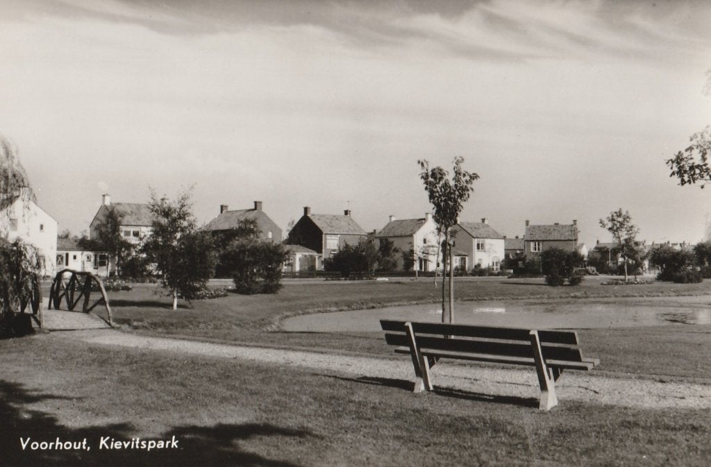 2 kaarten Voorhout-Kievitspark, Ophalen of Verzenden, 1960 tot 1980, Ongelopen, Zuid-Holland