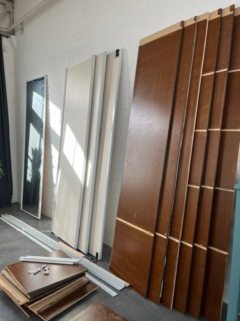 schuif deuren kast voor tweede ronde, Ophalen, Gebruikt, 200 cm of meer, Neutraal