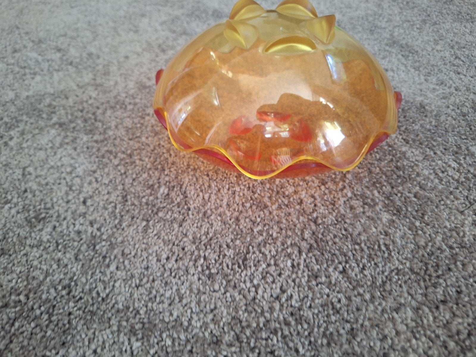 Set van 2 decoratieve schalen, oranje en geel, Ophalen of Verzenden, Zo goed als nieuw, Geel, Schaal