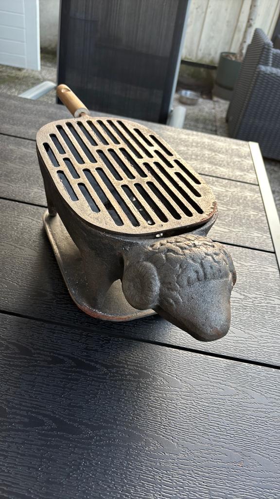 BBQ gietijzeren hibachi ZEER ZELDZAAM., Ophalen of Verzenden, Gebruikt
