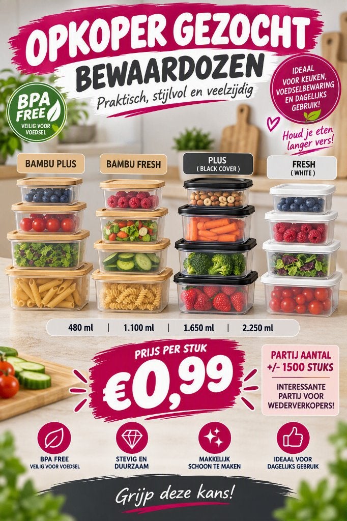 partij goederen bijna gratis, Ophalen, Nieuw