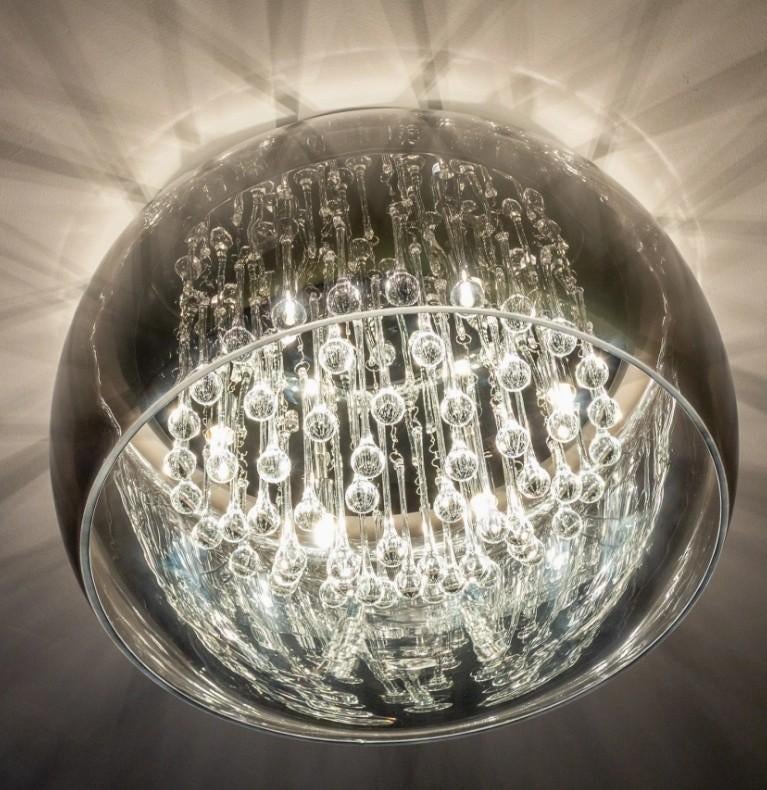 Lucide Pearl design lamp inclusief lichtbronnen, Ophalen of Verzenden, Zo goed als nieuw, Glas, Modern, Design
