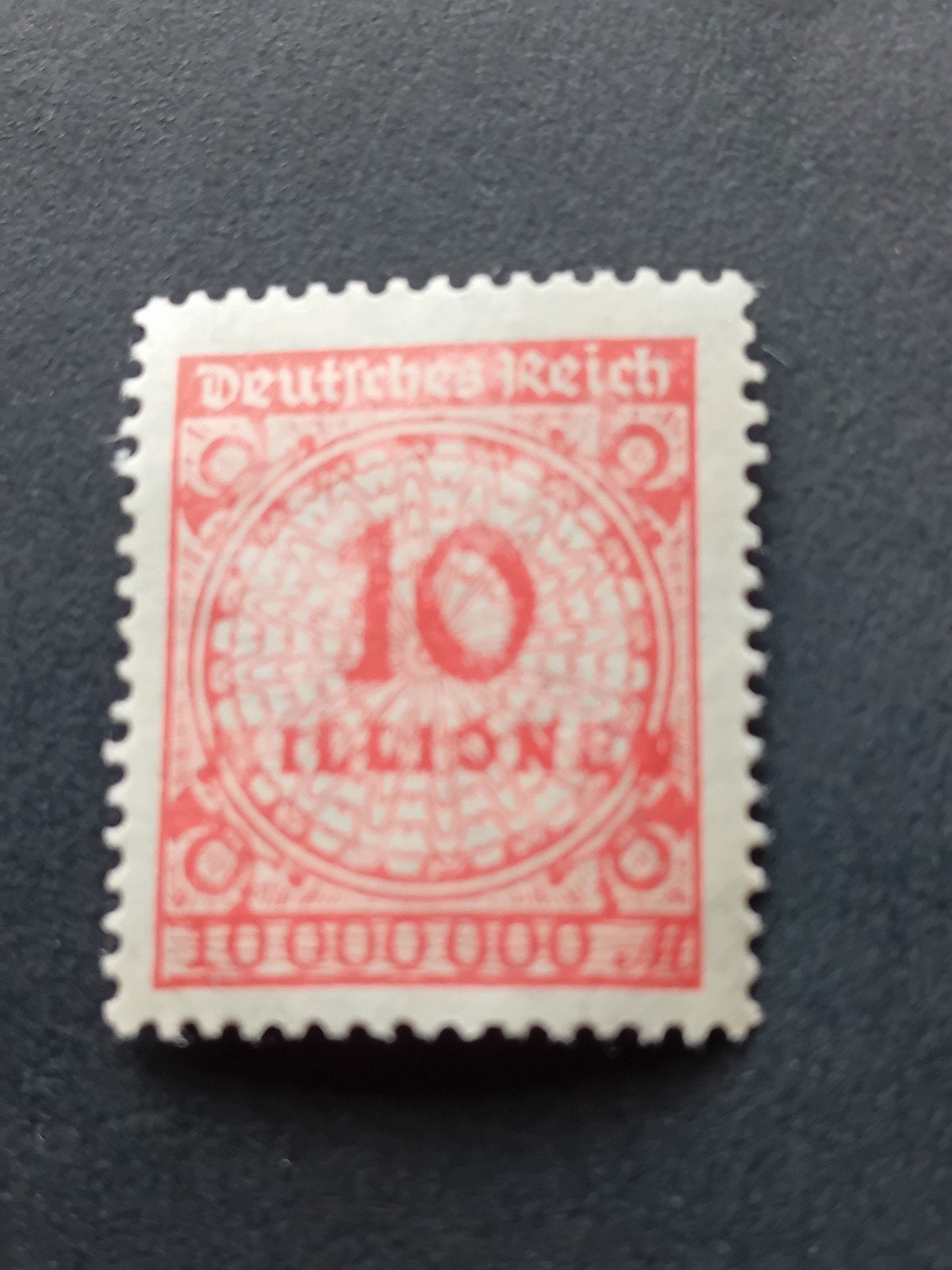 Duits Rijk 10 Miljoen Mark postzegel, Ophalen of Verzenden, Duitse Keizerrijk