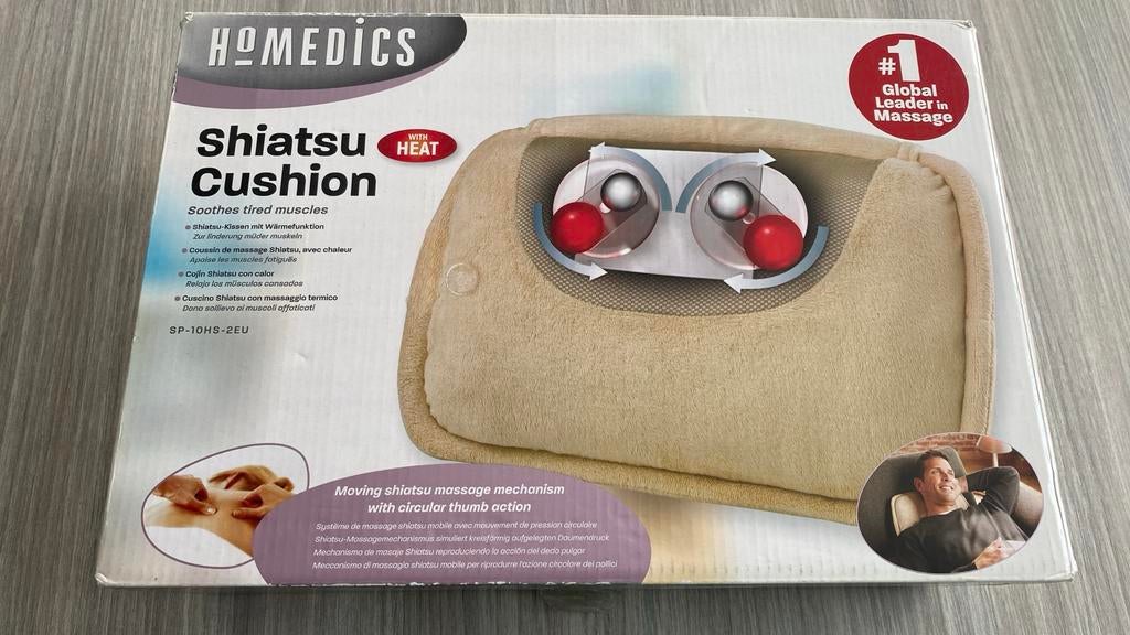 HoMedics Shiatsu Massagekussen met Warmtefunctie, Sport en Fitness, Massageproducten, Verzenden, Zo goed als nieuw, Massagestoel of Kussen