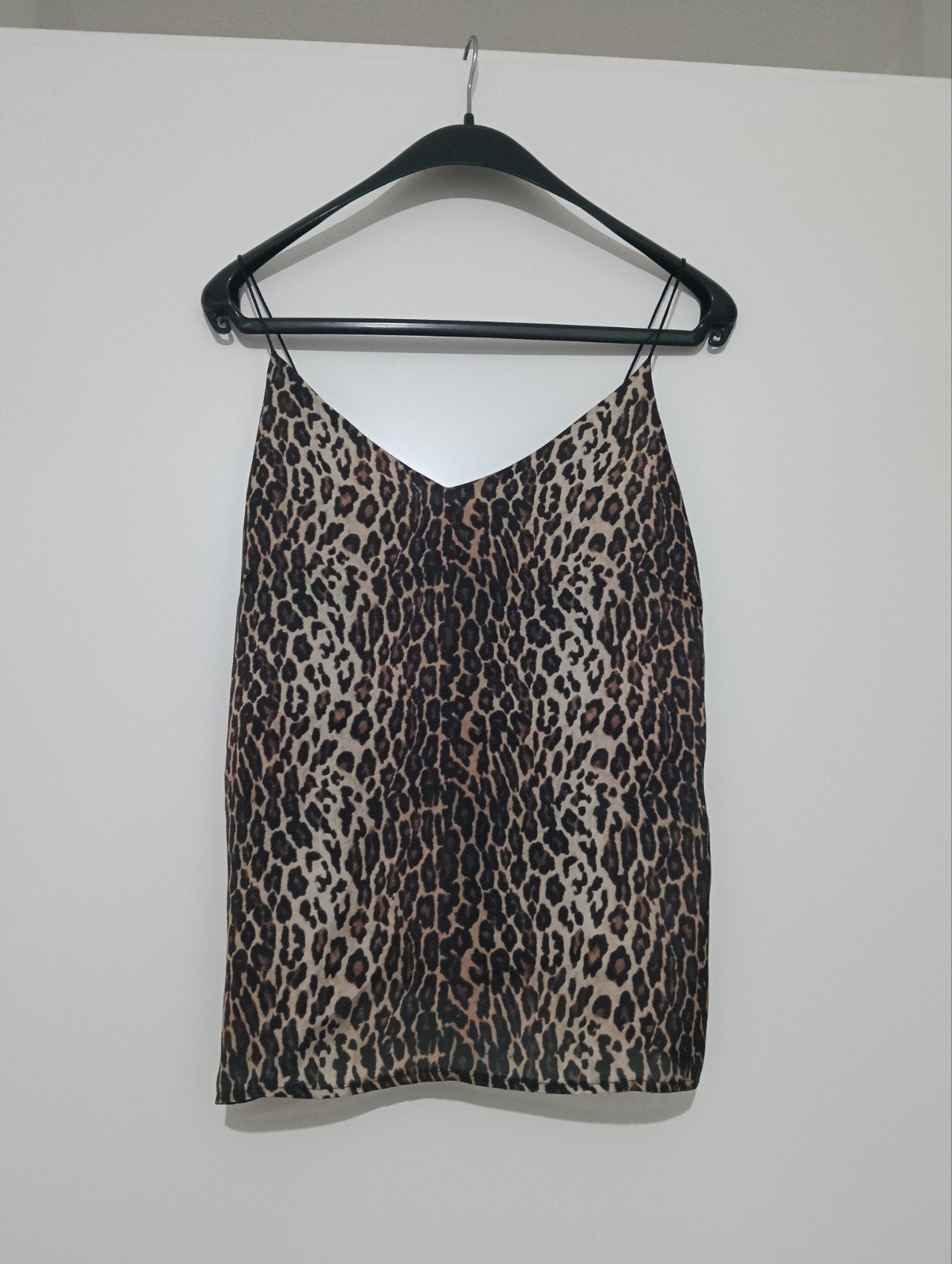 NA-KD Luipaardprint Top Maat 38 (M) met Spaghettibandjes, Kleding | Dames, Tops, Maat 38/40 (M), NA-KD, Bruin, Ophalen of Verzenden