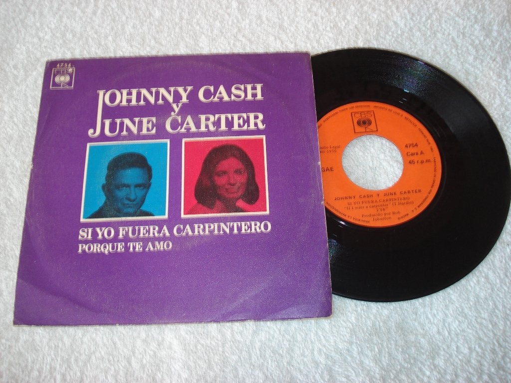 Johnny Cash    If i Were a Carpenter  Spanje    Orgineel, Fotohoes, Ophalen of Verzenden, Zo goed als nieuw, Country en Western