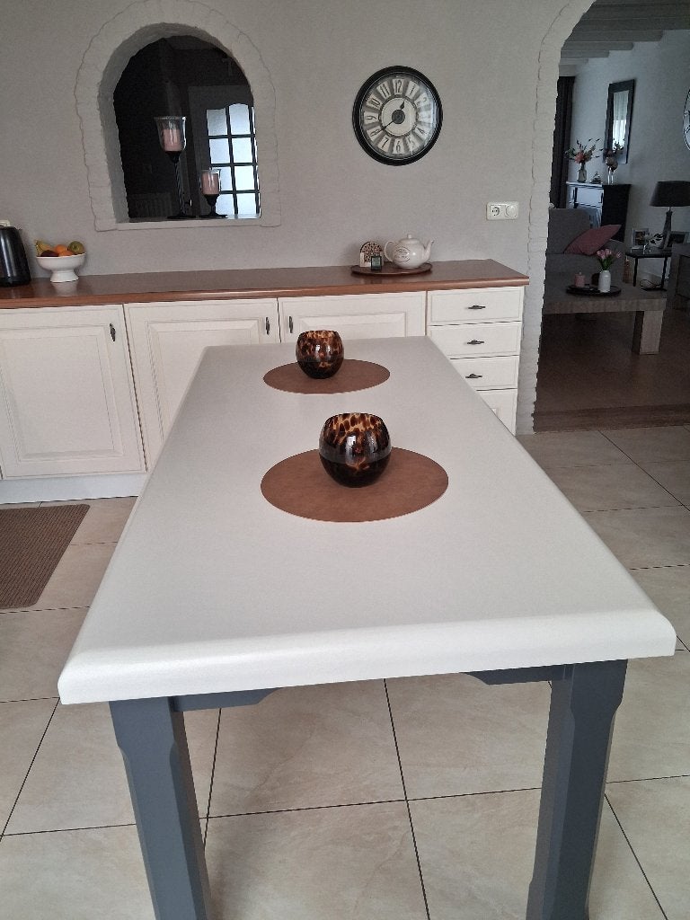 eiken tafel, Ophalen, Eikenhout, 200 cm of meer, 50 tot 100 cm