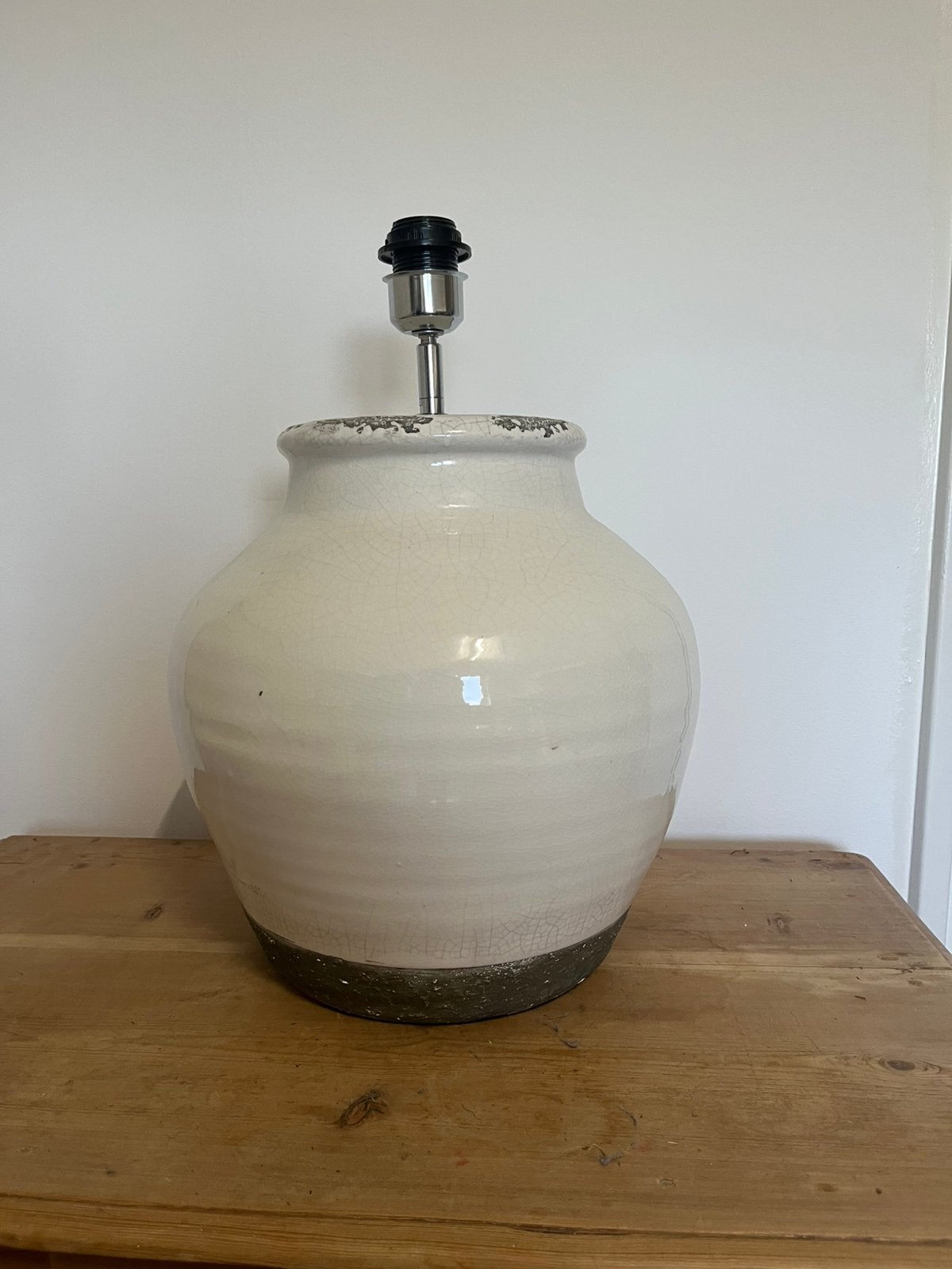 Grote landelijke kruiklamp/keramische lampenvoet, Meerkleurig, Keramiek, Onbekend, E27 (groot)