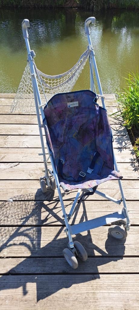 Maclaren inklapbare buggy met slaapstand en boodschappennet, Ophalen, Gebruikt, Maclaren, Verstelbare rugleuning
