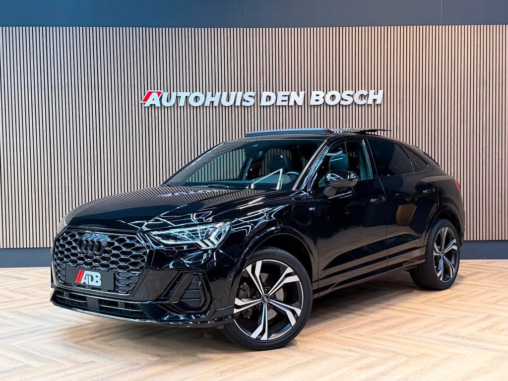 Audi Q3 Sportback 45 TFSI E 245PK S Line - Pano - Memory, Auto's, Audi, Gebruikt, Zwart, Hybride Elektrisch/Benzine, SUV of Terreinwagen