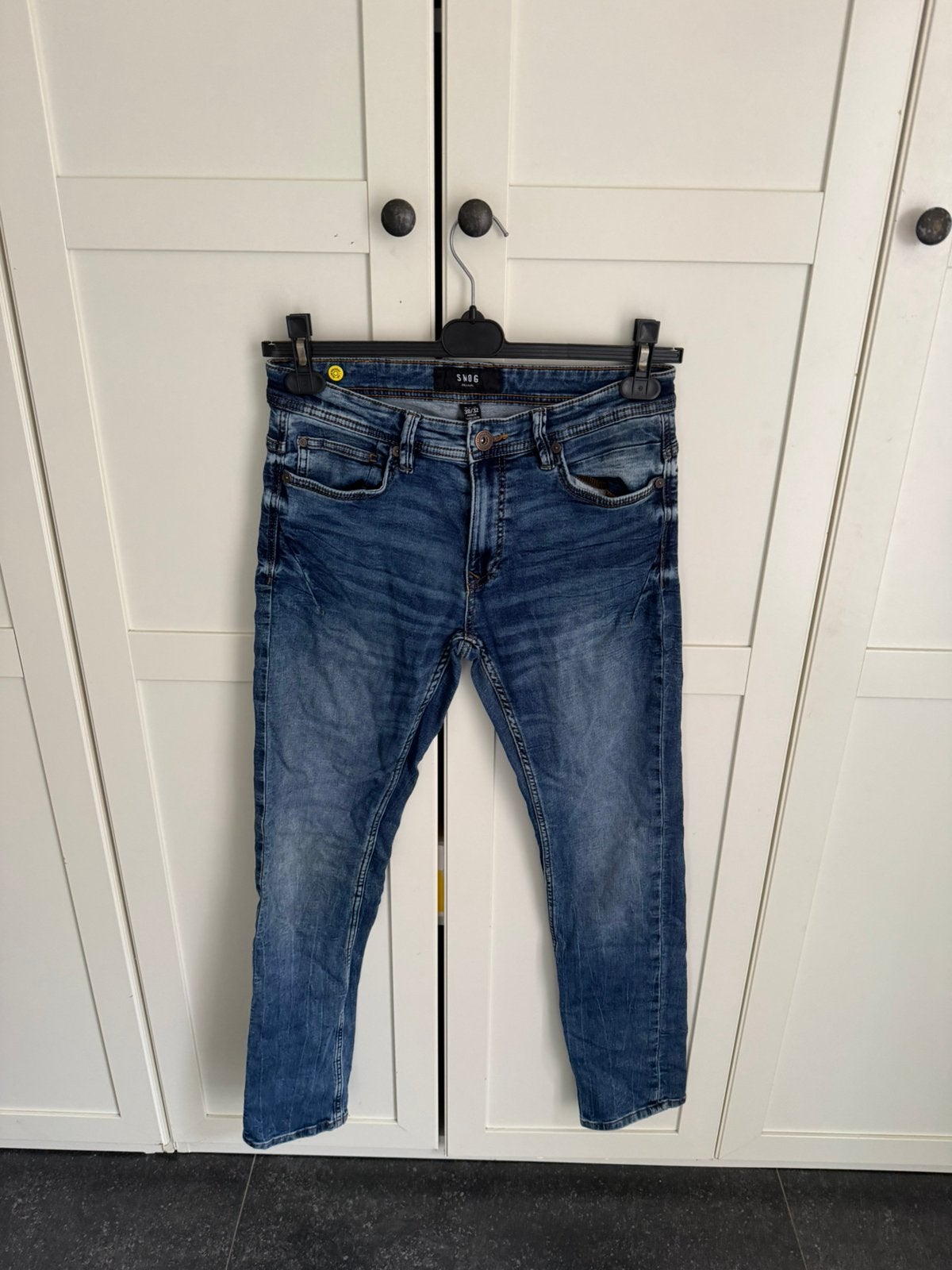 Smog jeans maat 30/32 blauw, Kleding | Heren, Spijkerbroeken en Jeans, Ophalen of Verzenden, Zo goed als nieuw, Blauw, W32 (confectie 46) of kleiner