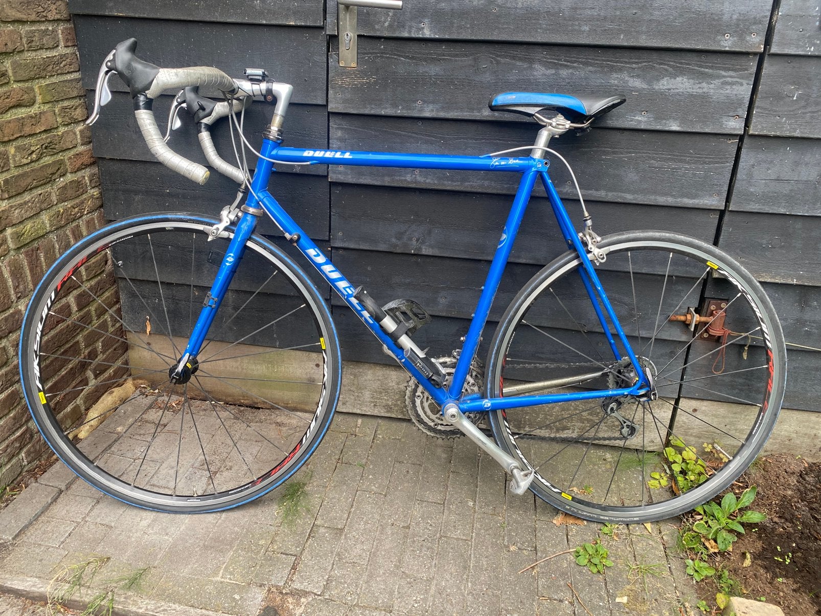 vintage Duell frame, campagnolo Veloce afgemonteerd, maat 57, 28 inch, Gebruikt, Staal, 57 tot 61 cm