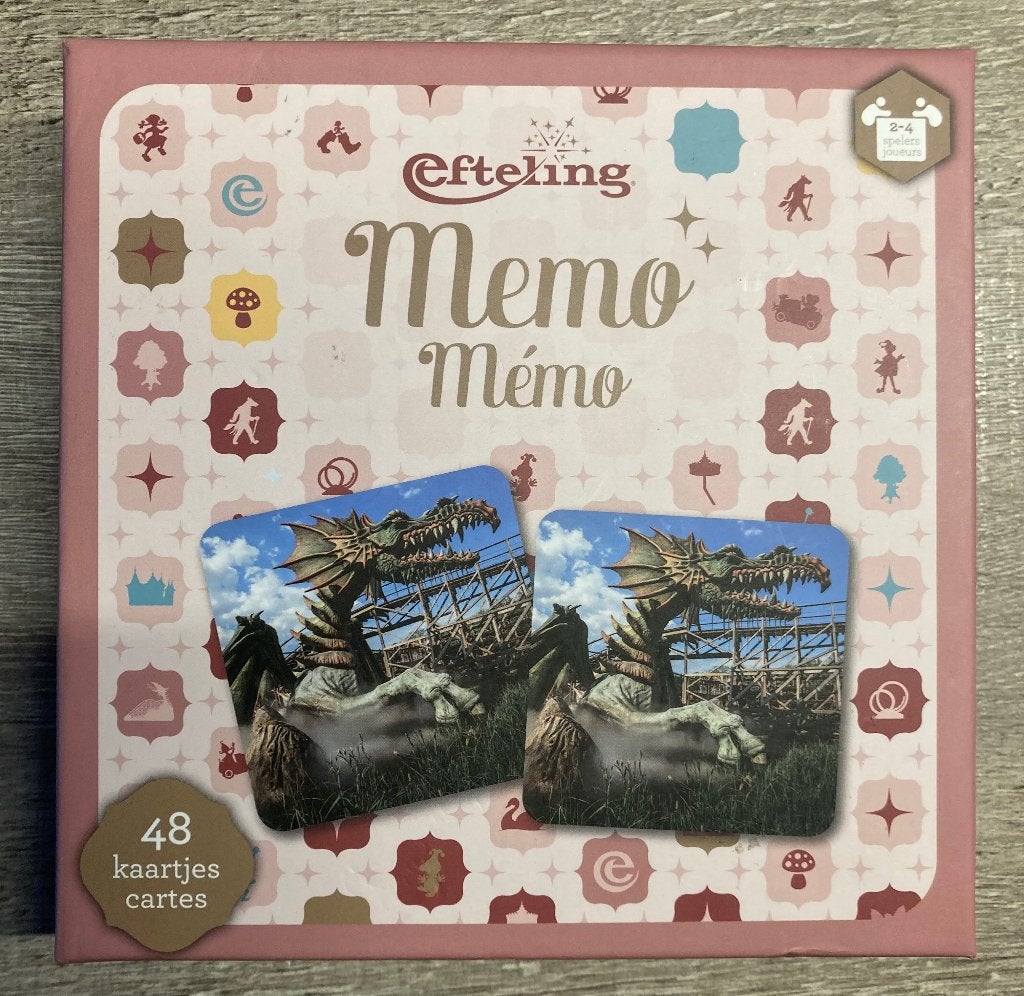 Efteling Memo (memorie) spel 15 x 15 cm, Verzamelen, Ophalen of Verzenden, Zo goed als nieuw, Gebruiksvoorwerp