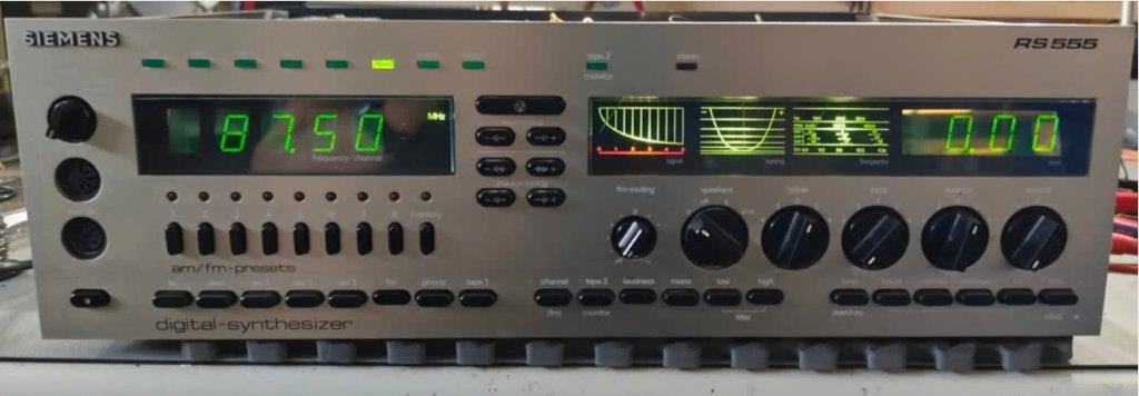 Siemens RS 555 Receiver in goede staat, Overige merken, Gebruikt, Ophalen of Verzenden, 60 tot 120 watt