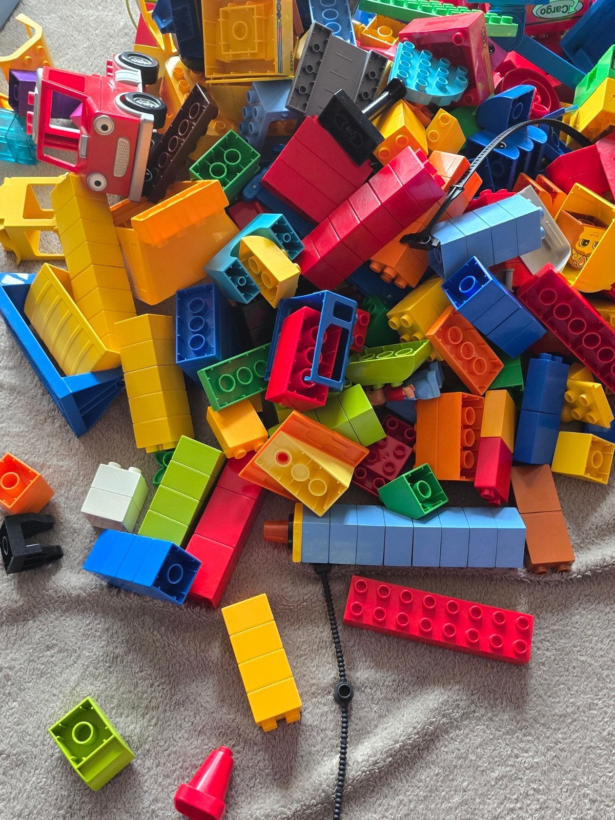Grote partij diverse Lego Duplo blokken en onderdelen 4 kilo, Ophalen of Verzenden, Gebruikt, Losse stenen, Duplo
