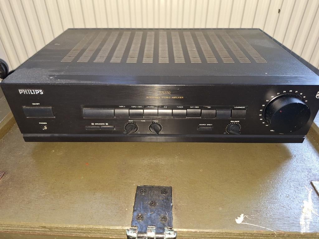 Philips FA50 Geïntegreerde Stereo Versterker, Ophalen of Verzenden, Gebruikt, Overige merken