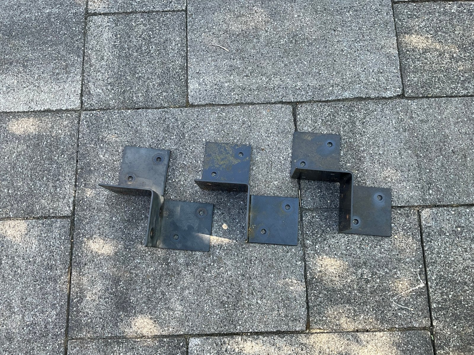 Metalen vloerelement pergola (Nesling) 3 stuks, Ophalen of Verzenden, Gebruikt, Minder dan 50 mm, Overige typen