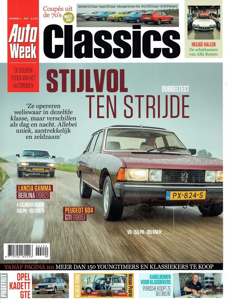 Autoweek Classics 2022 nr. 2 (oa Lancia Gamma & Peugeot 604), Verzenden, Gelezen, Algemeen