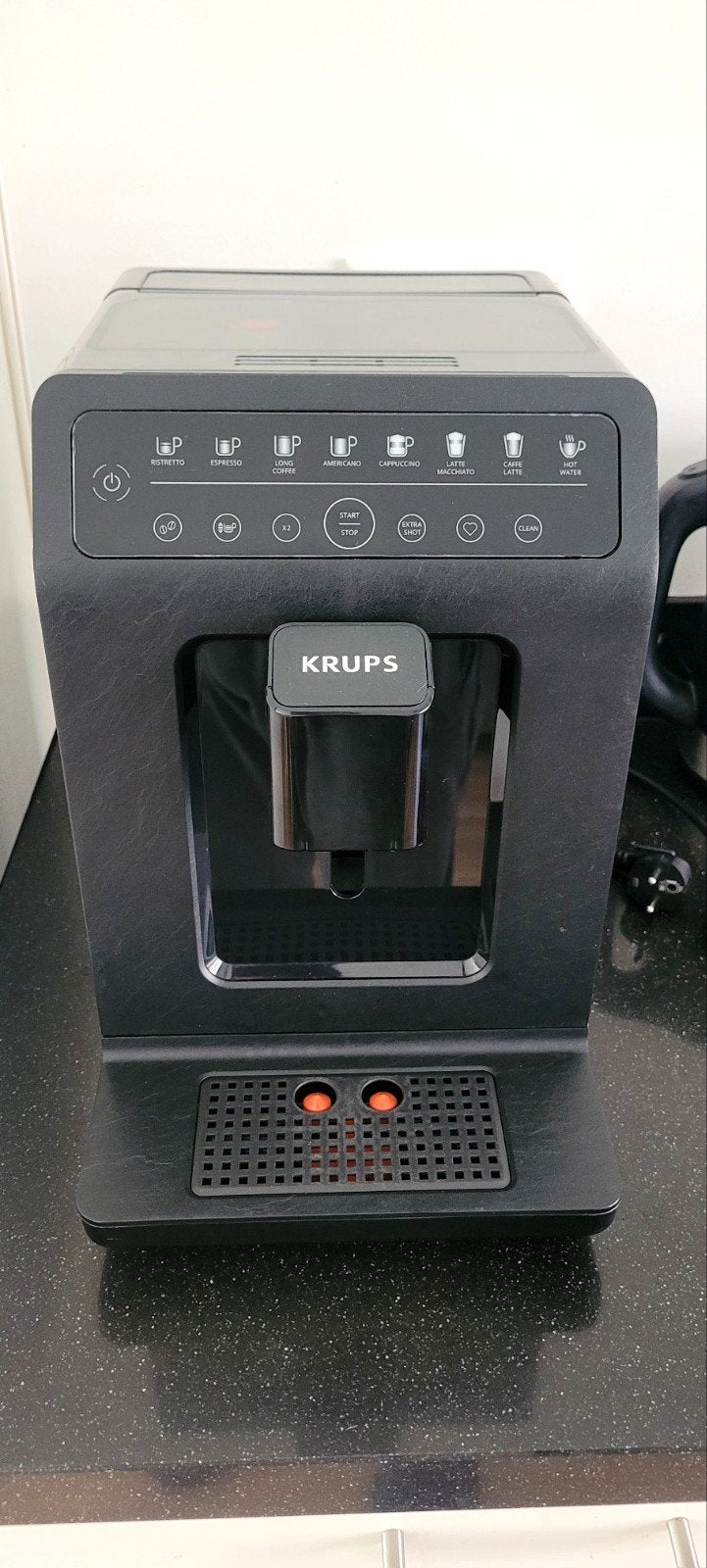 Krups EA897B volautomatische espressomachine, Stoompijpje, Gebruikt, Espresso apparaat, Ophalen of Verzenden