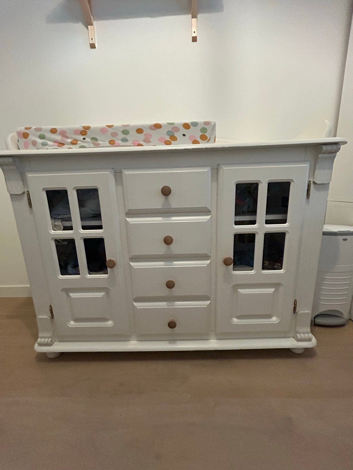 Witte Commode met Lades en Kastjes - GRATIS, Ophalen, Gebruikt, 50 tot 70 cm, 100 cm of meer