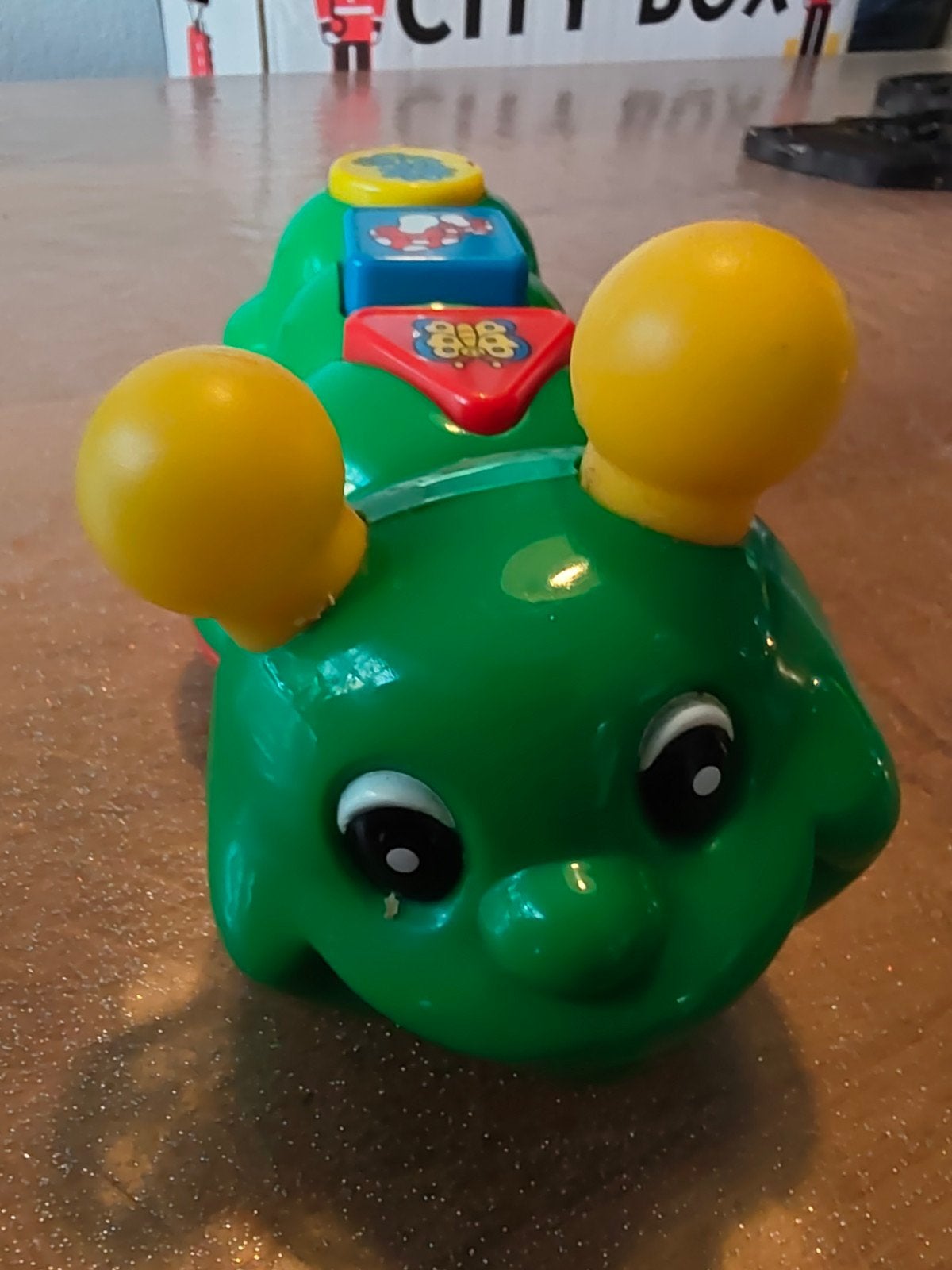 Vrolijke groene rups met geluid en wieltjes van Vtech, Ophalen of Verzenden, Gebruikt