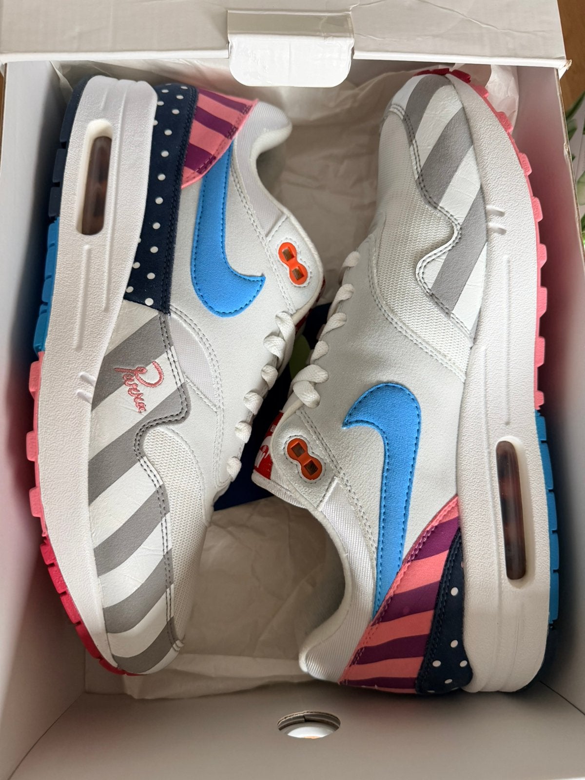 Nike air max 1 Parra maat 44, Overige kleuren, Nieuw, Ophalen of Verzenden, Sneakers of Gympen