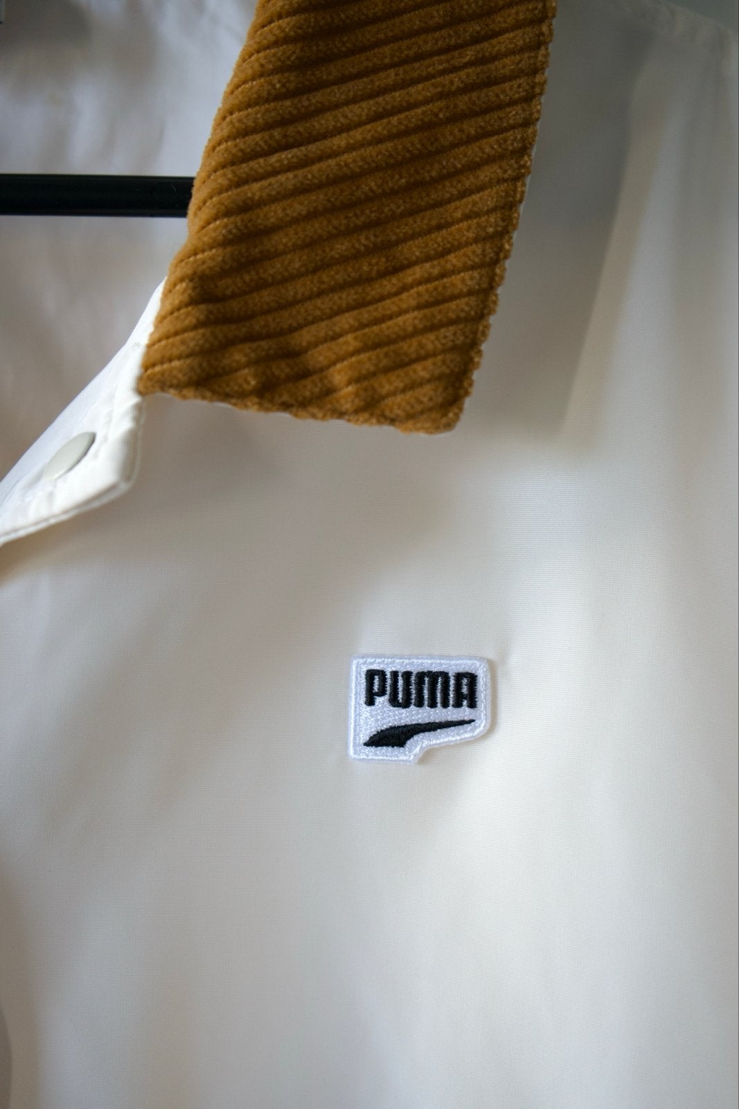 Puma jasje met corduroy kraag - Zo goed als nieuw, Ophalen, Zo goed als nieuw, Maat 38/40 (M), Wit