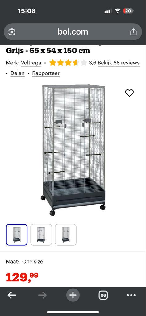 Voltegra 420 binnen voliere, Ophalen, Zo goed als nieuw, Overige materialen, Volière