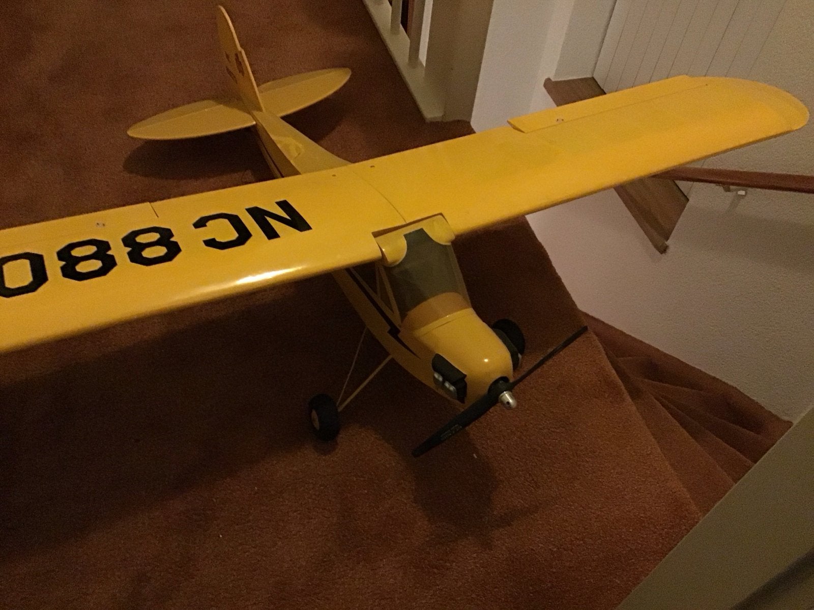 RC Vliegtuig Piper Cub J-3 Geel, Hobby en Vrije tijd, Ophalen, Gebruikt, Elektro