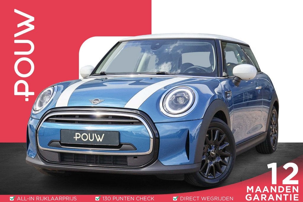 MINI 3-Deurs 1.5 136pk AUT Cooper Camden Edition | Navigatie, Auto's, Mini, 12 maanden, 136 pk, Gebruikt, Leder en Stof
