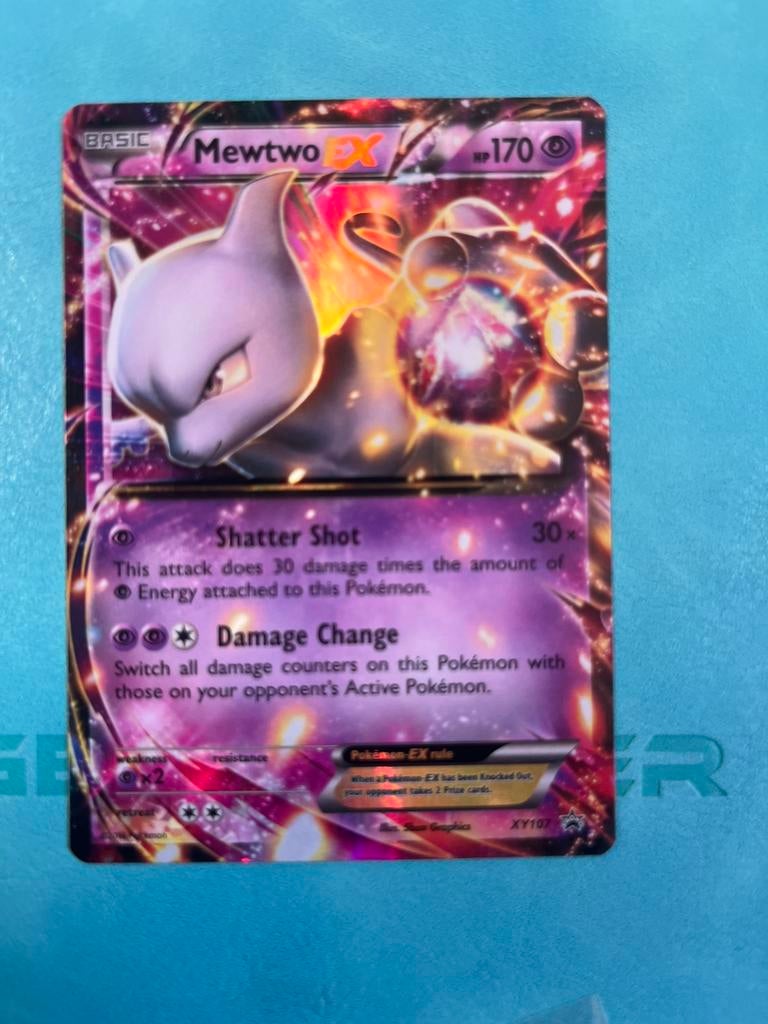 Mewtwo #XY107, Ophalen of Verzenden, Zo goed als nieuw